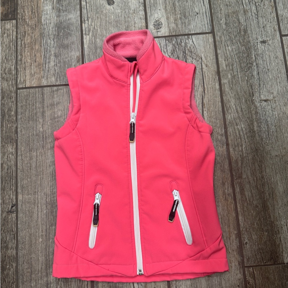 Roper hot pink western rodeo youth softshell vest